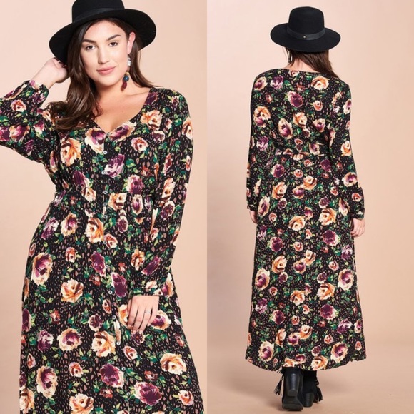 Dresses & Skirts - 🦃BLACK FRIDAY SALE🦃 Billie Floral Plus Size Maxi Dress